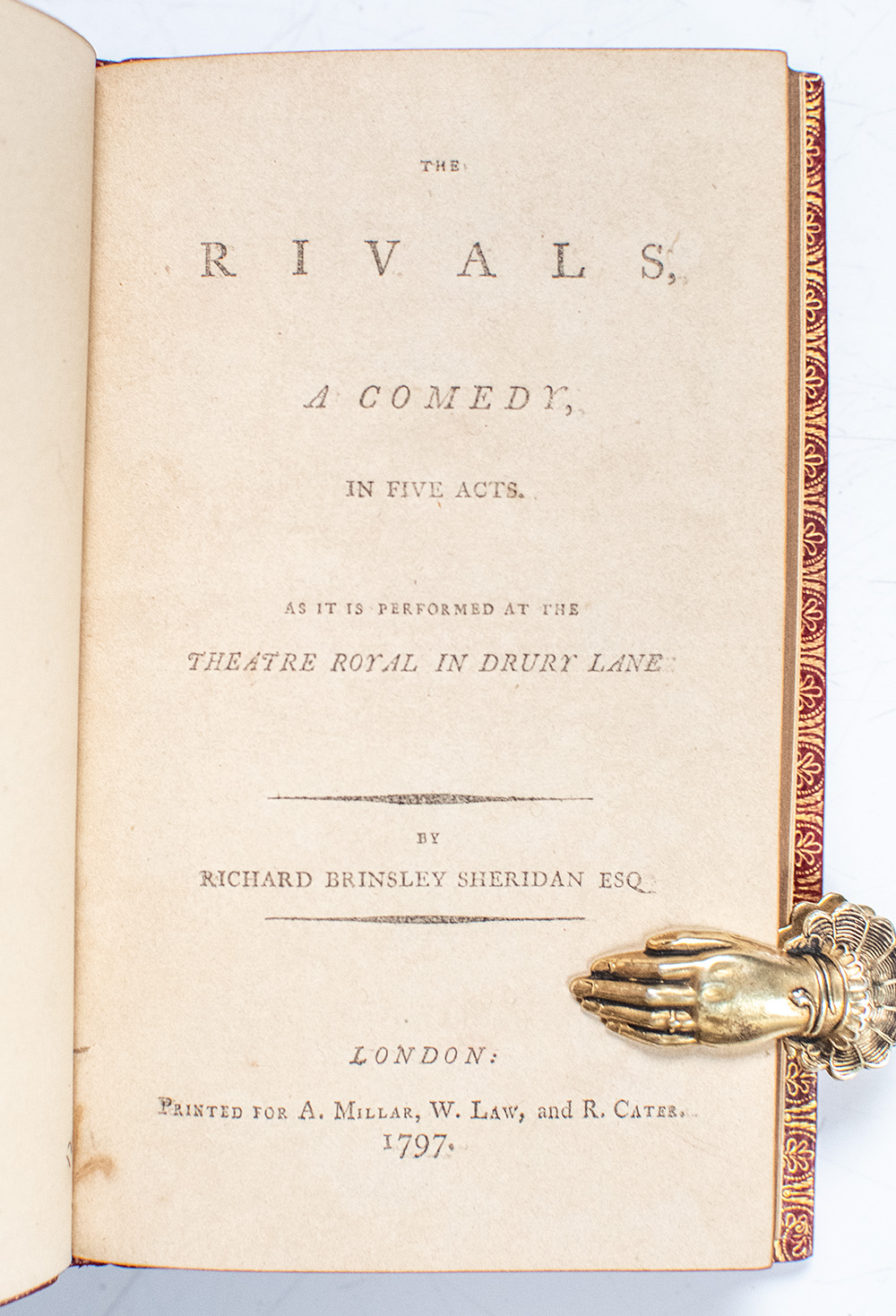 The Rivals; The Critic; The Duenna.