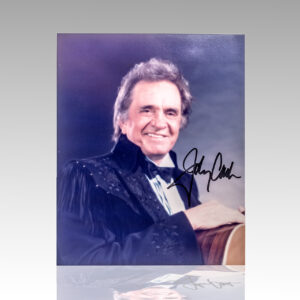 Johnny Cash Signed Photograph.