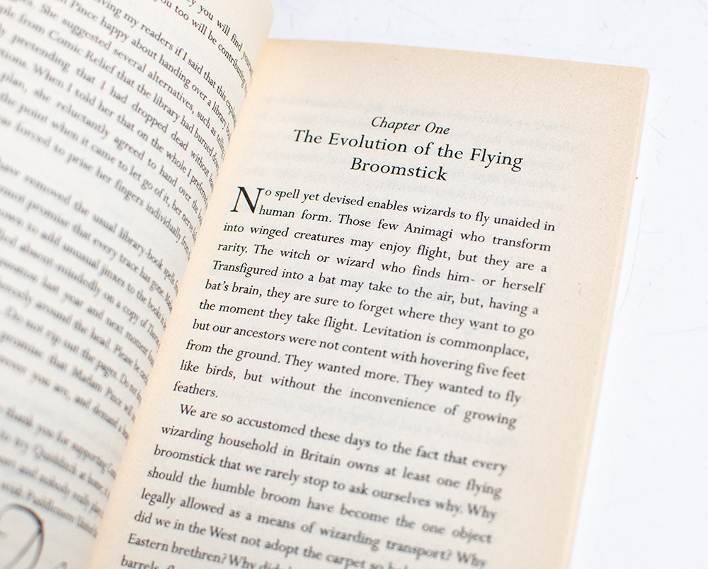 Quidditch Through the Ages and Fantastic Beasts and Where to Find Them.