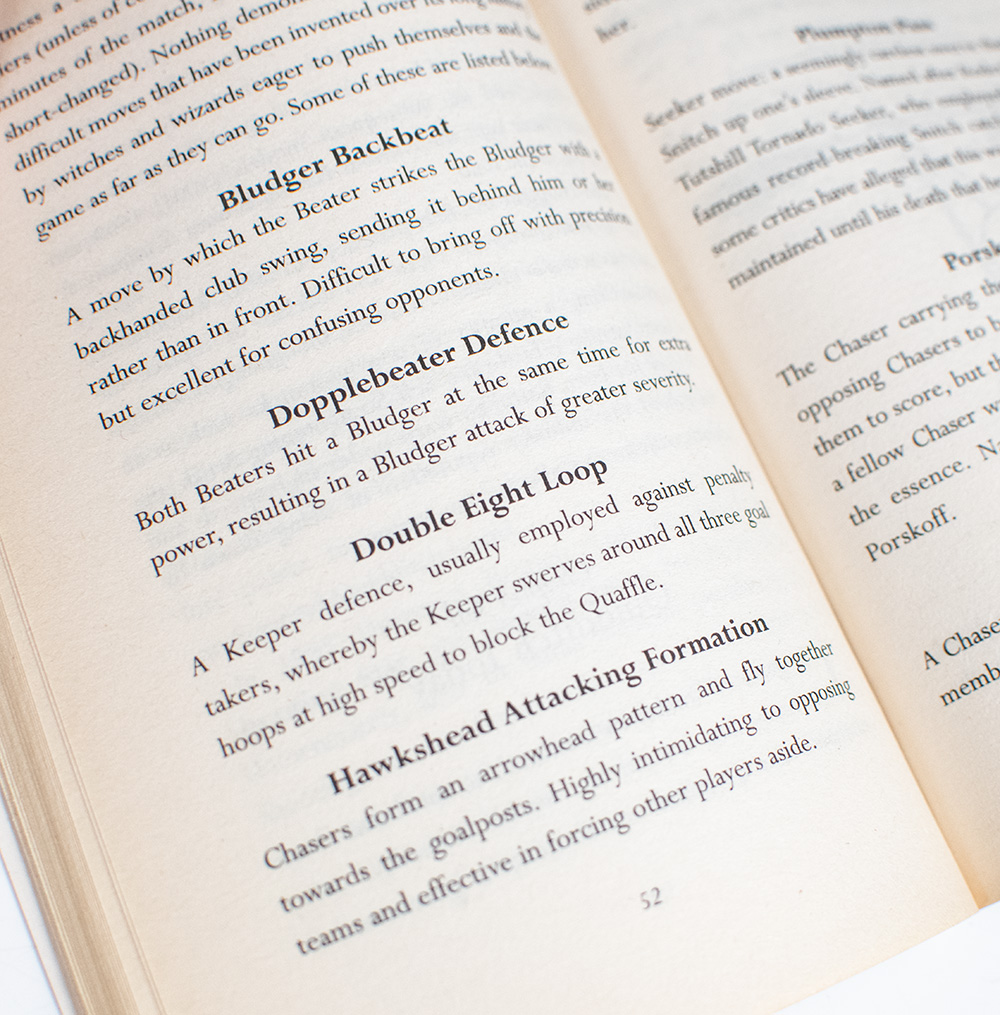 Quidditch Through the Ages and Fantastic Beasts and Where to Find Them.