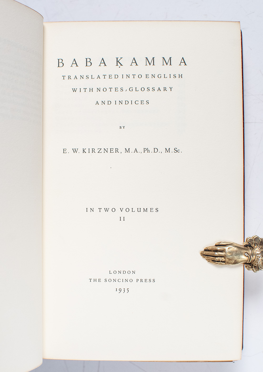 The Babylonian Talmud.