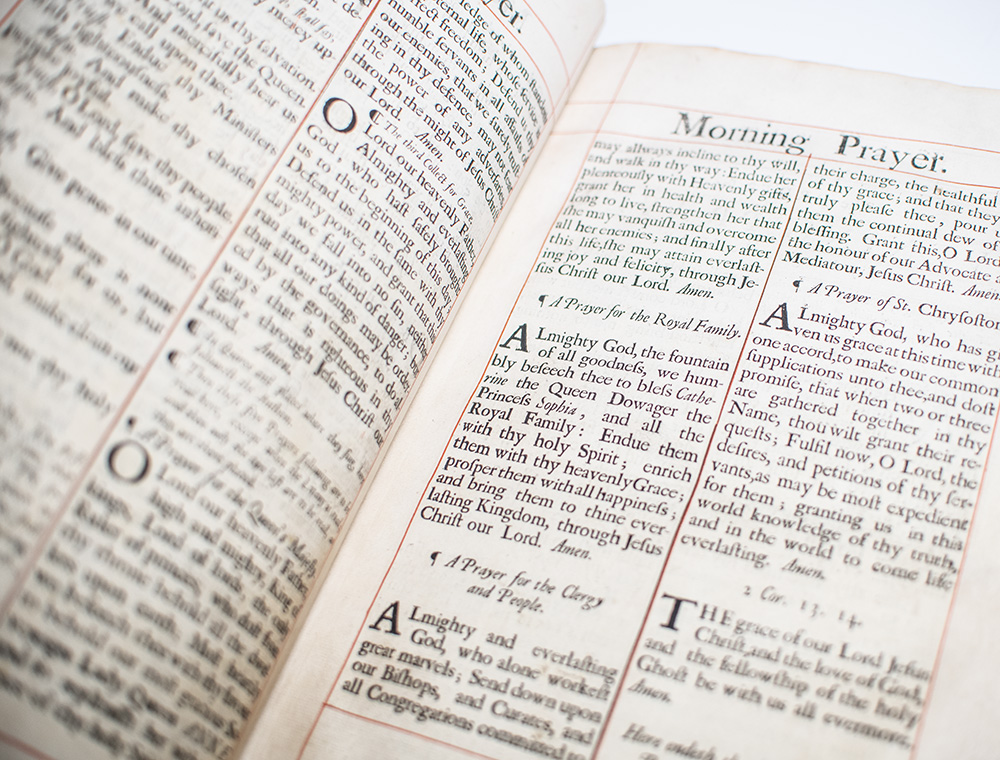 The Book of Common Prayer, and Administration of the Sacraments, and other Rites and Ceremonies of the Church. According to the Use of the Church of England. Together with the Psalter or Psalms of David, Pointed as they are to be sung or said in Churches: And the Form and Manner of Making, Ordaining, and Consecrating of Bishops, Priests, and Deacons.