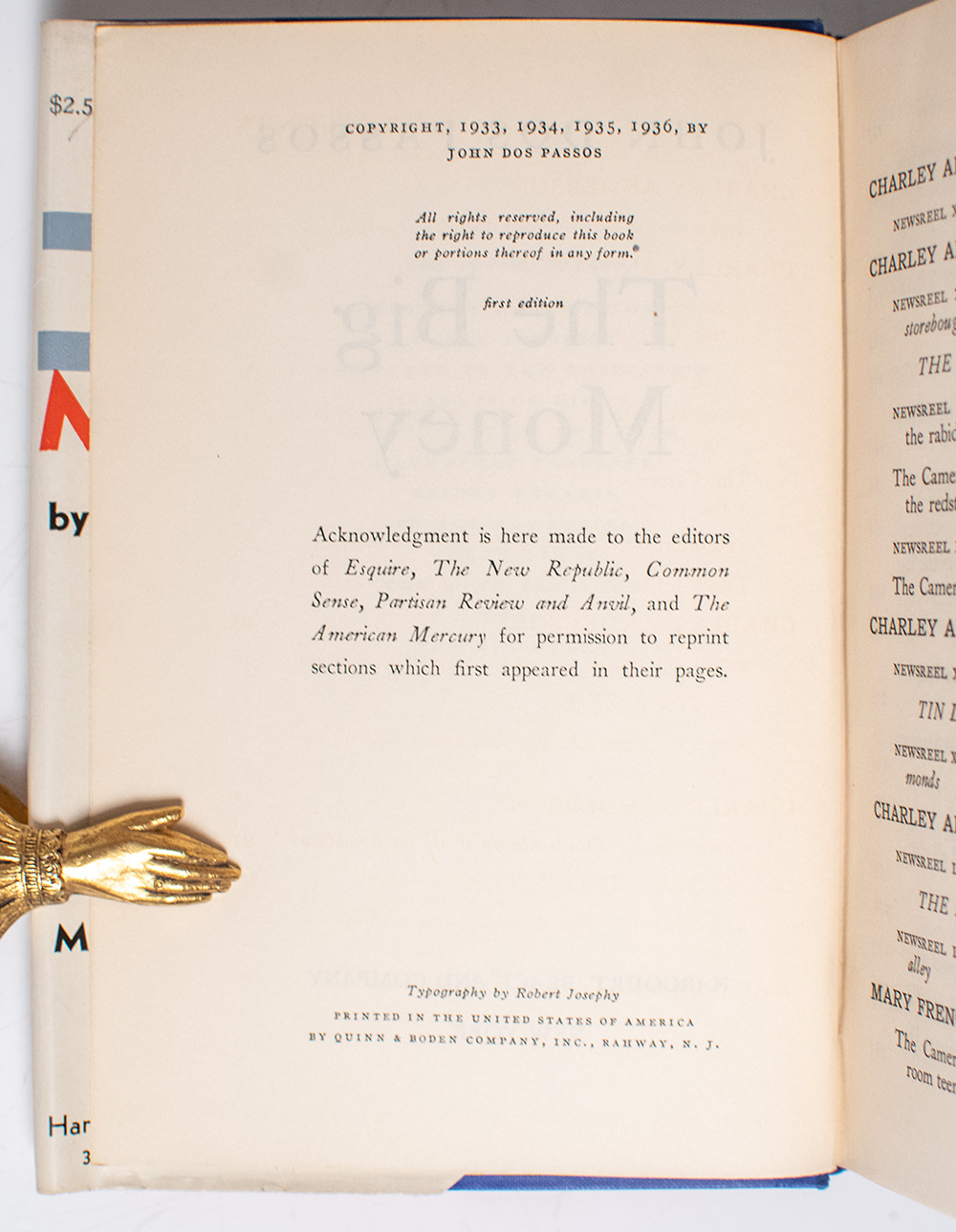 U.S.A. Trilogy: The 42nd Parallel, 1919, The Big Money.