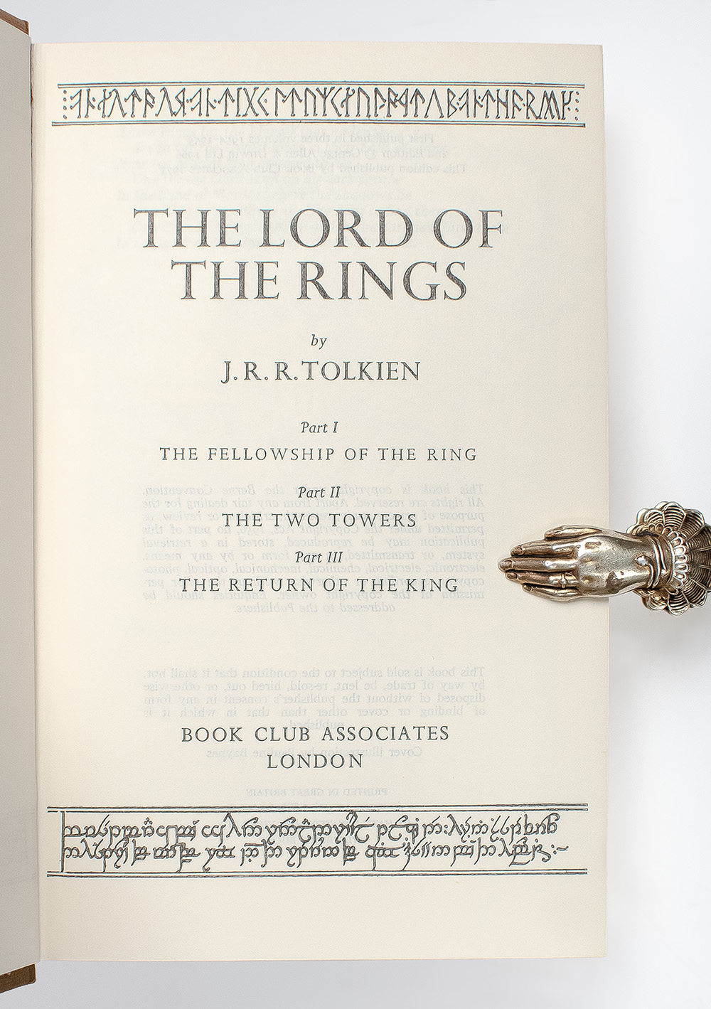 The Lord of The Rings Trilogy: The Fellowship of the Ring, The Two Towers, The Return of the King.
