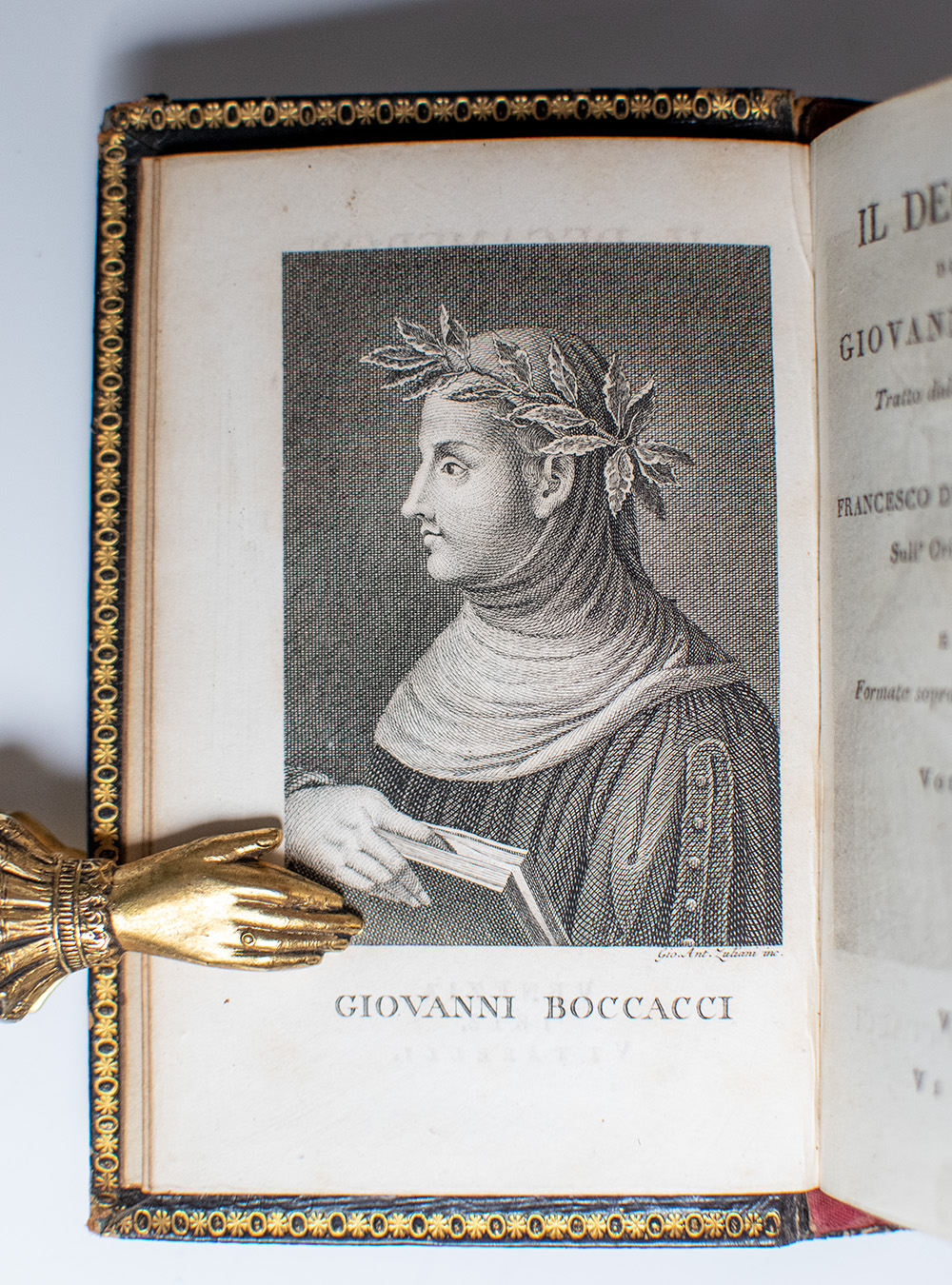 Il Decameron Di Messer Giovanni Boccacci, Tratto dall' ottimo Testo scritto Da Francesco D'Amaretto Mannelli Sull'Originale Dell'Autor.