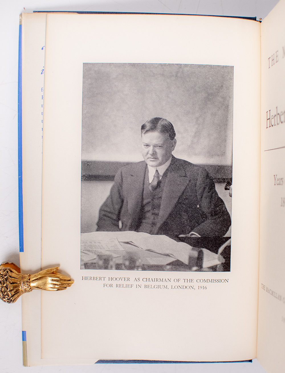 The Memoirs of Herbert Hoover: 1874-1920 Years of Adventure.