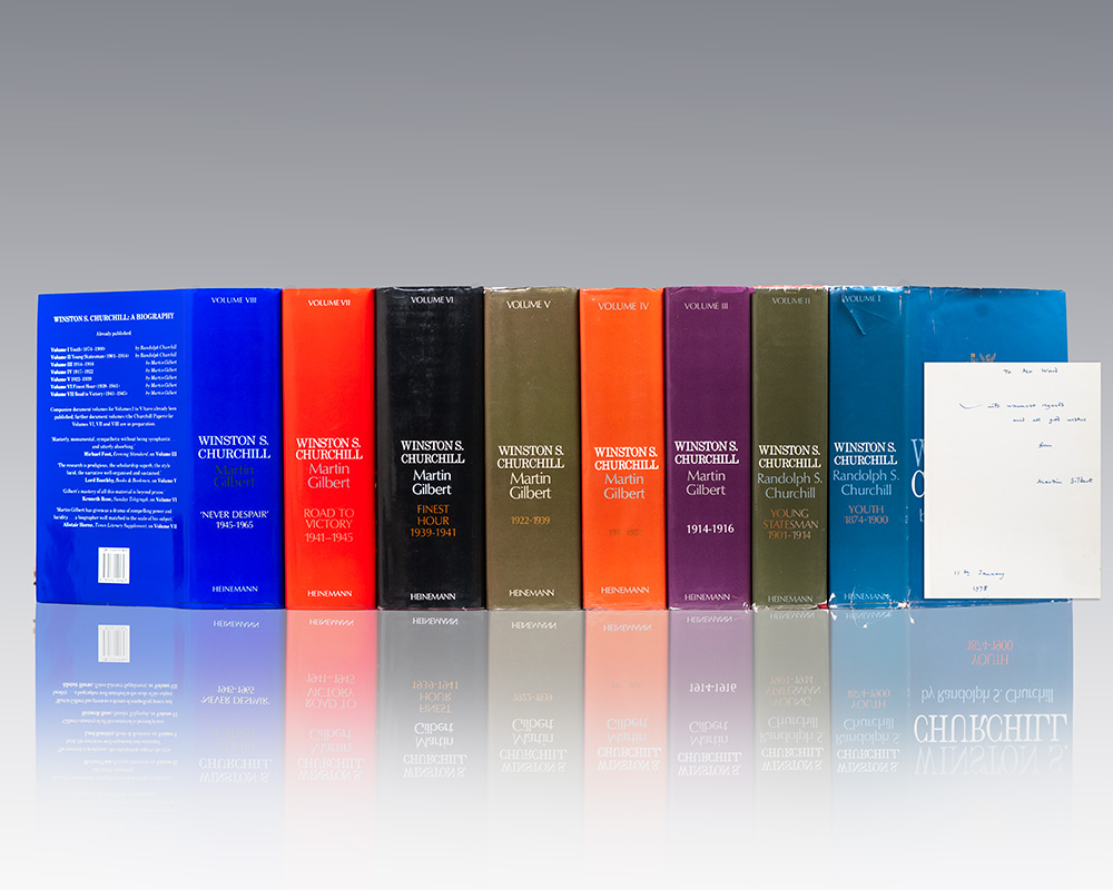 Winston S. Churchill: The Official Biography: Volume I: Youth 1874–1900, Volume II: Young Statesman 1901–1914, Volume III: The Challenge of War 1914–1916, Volume IV: The Stricken World 1917–1922, Volume V: The Prophet of Truth 1922–1939, Volume VI: Finest Hour 1939–1941, Volume VII: Road to Victory 1941–1945, Volume VIII: Never Despair 1945–1965.