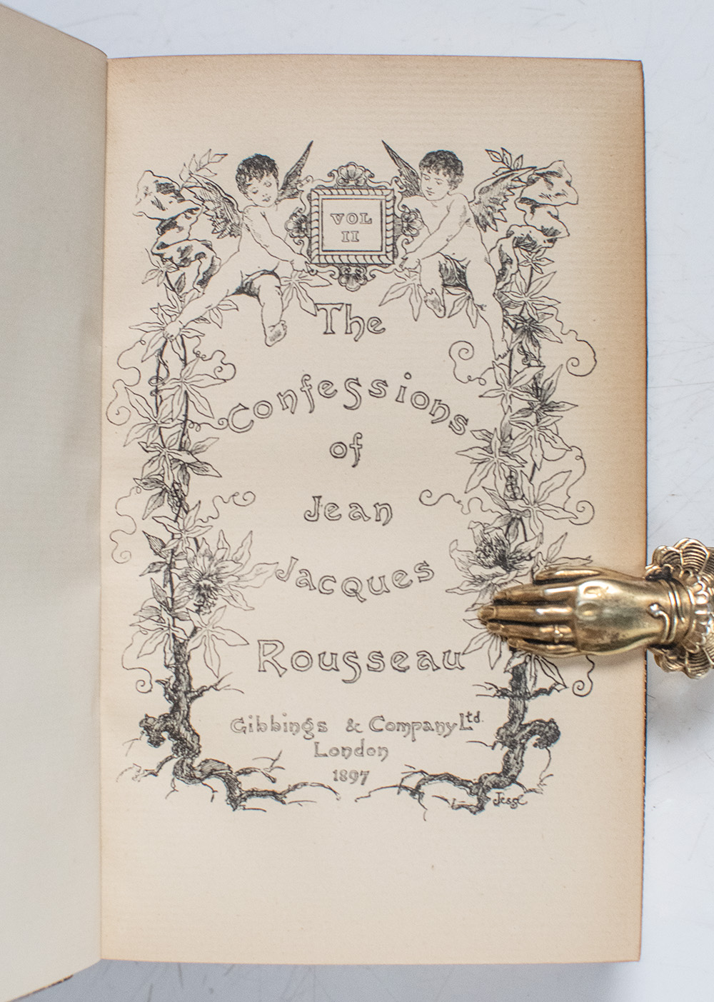 The Confessions of Jean Jacques Rousseau.