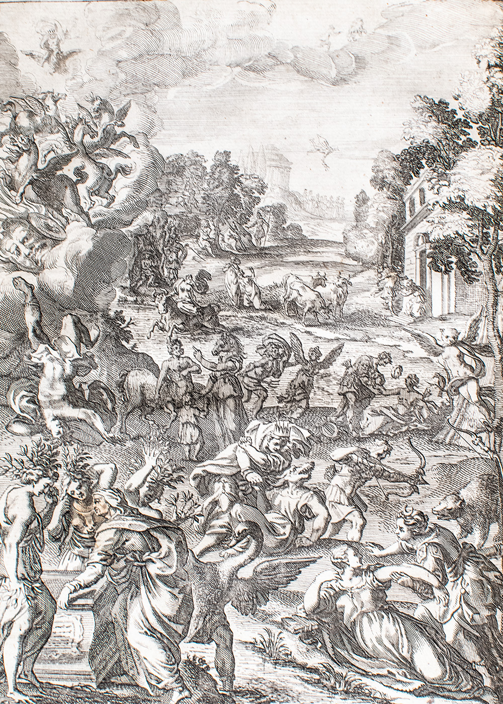 Ovid's Metamorphosis Englished, Mythologized, And Represented in Figures. An Essay to the Translation of Virgil's Aeneis.