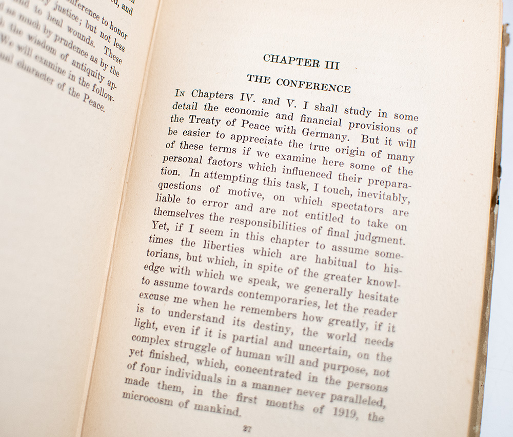 The Economic Consequences of the Peace.