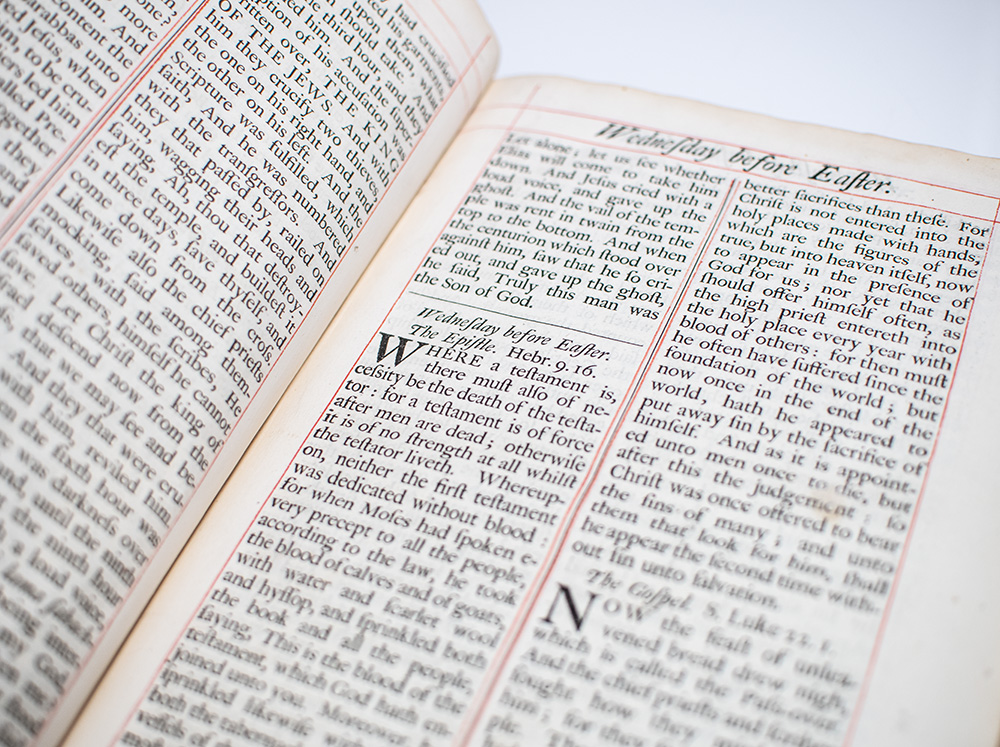 The Book of Common Prayer, and Administration of the Sacraments, and Other Rites and Ceremonies of the Church, According to the Use of The Church of England: Together with the Psalter, or Psalms of David, Pointed as they are to be sung or said in Churches: And the Form or Manner of Making, Ordaining, and Consecrating of Bishops, Priests, and Deacons.