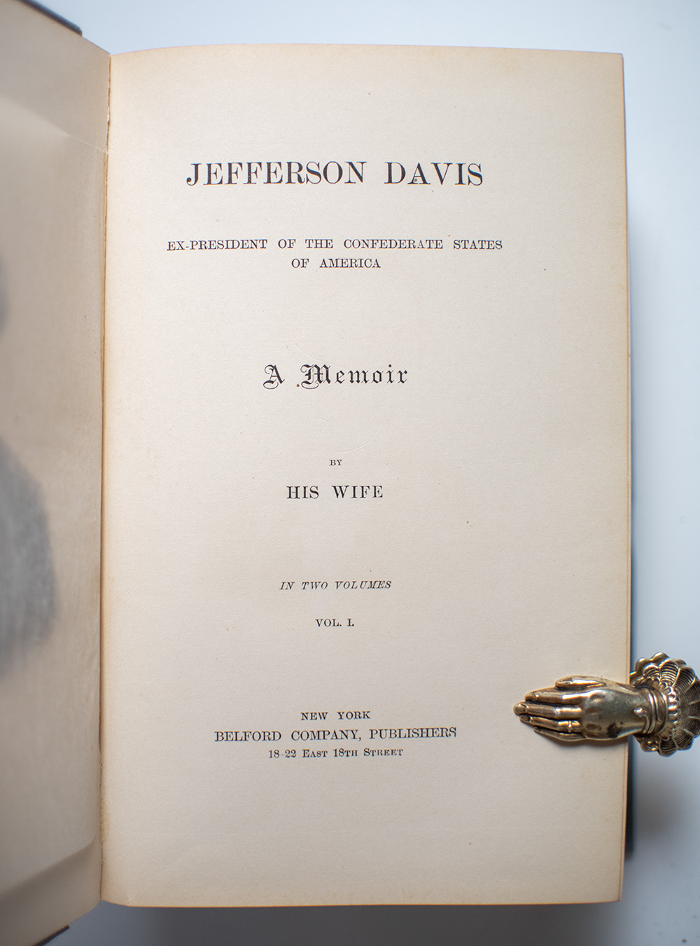 Jefferson Davis: Ex-President of the Confederate States of America: A Memoir by His Wife.