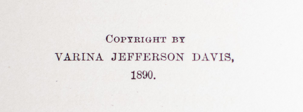 Jefferson Davis: Ex-President of the Confederate States of America: A Memoir by His Wife.