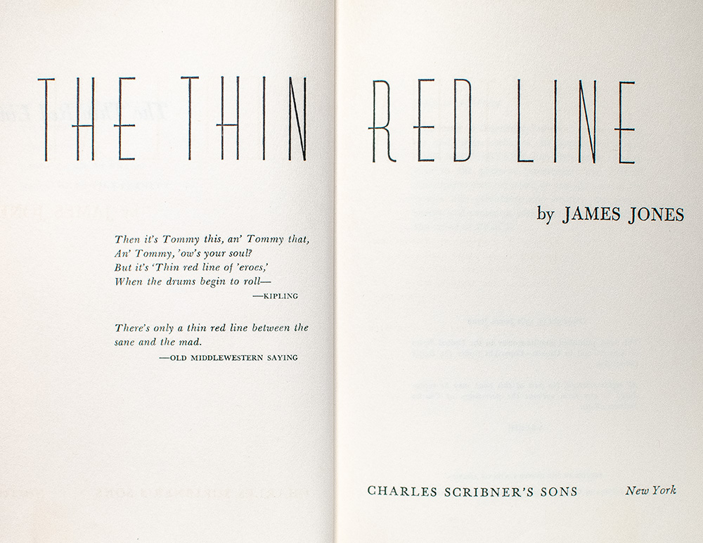The Thin Red Line.