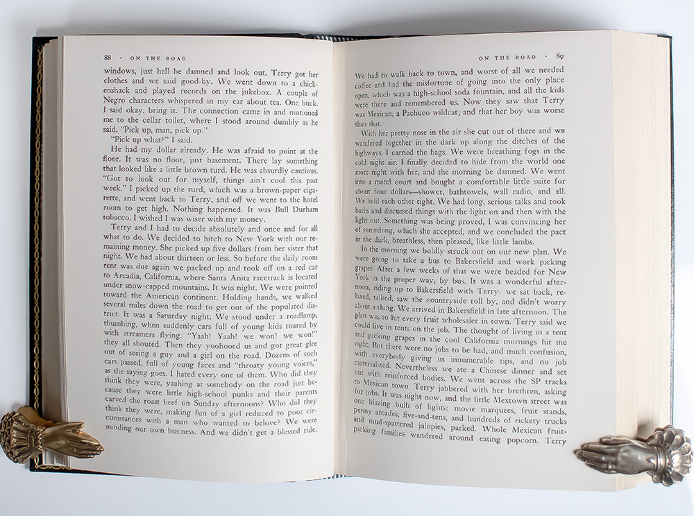 The Novels of Jack Kerouac: The Town and the City, On the Road, The Subterraneans, The Dharma Bums, Doctor Sax, Maggie Cassidy, Tristessa, Book of Dreams, Big Sur, Visions of Gerard, Desolation Angels, Satori in Paris, Vanity of Duluoz.