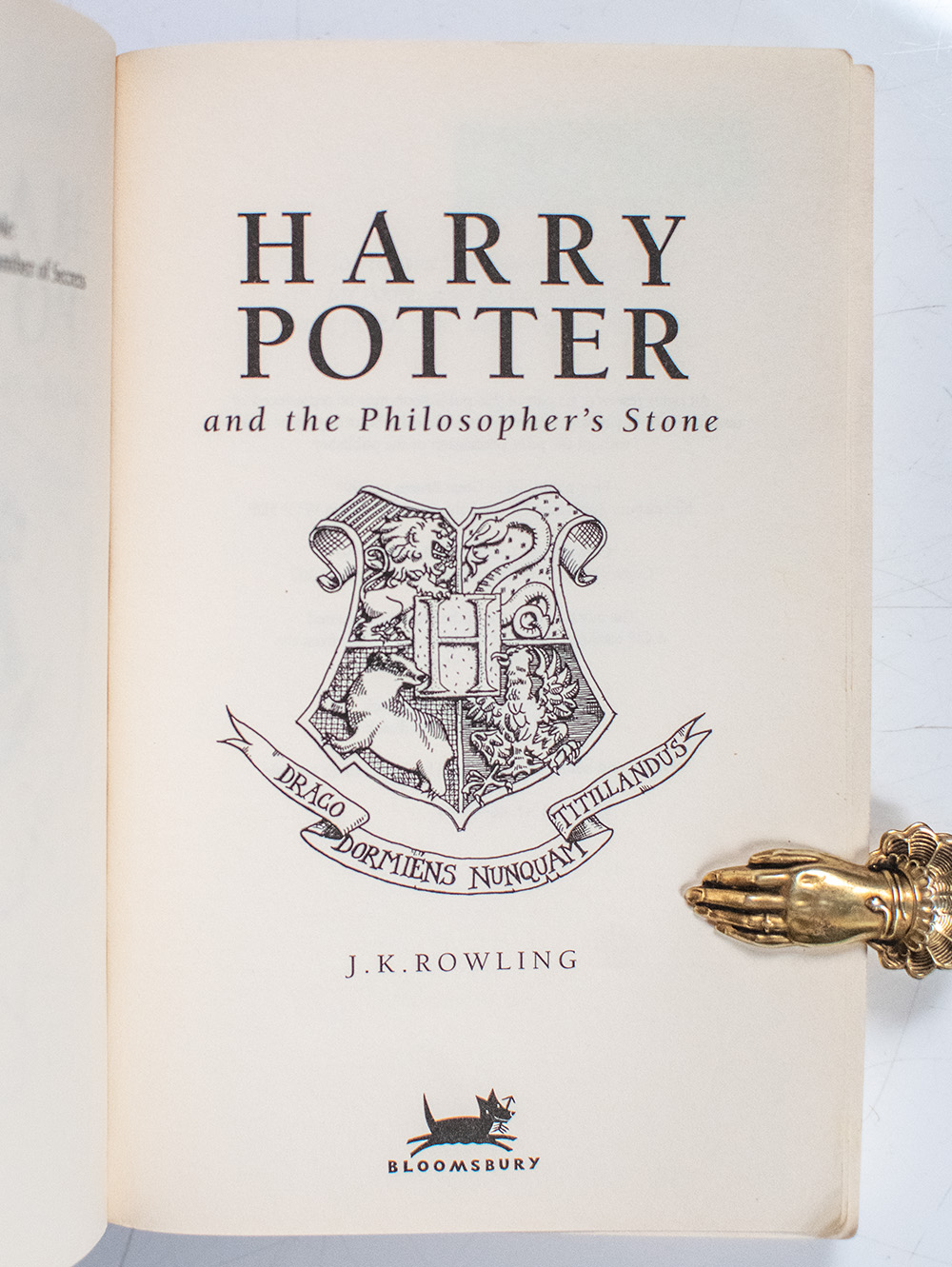 Harry Potter and the Philosopher’s Stone.