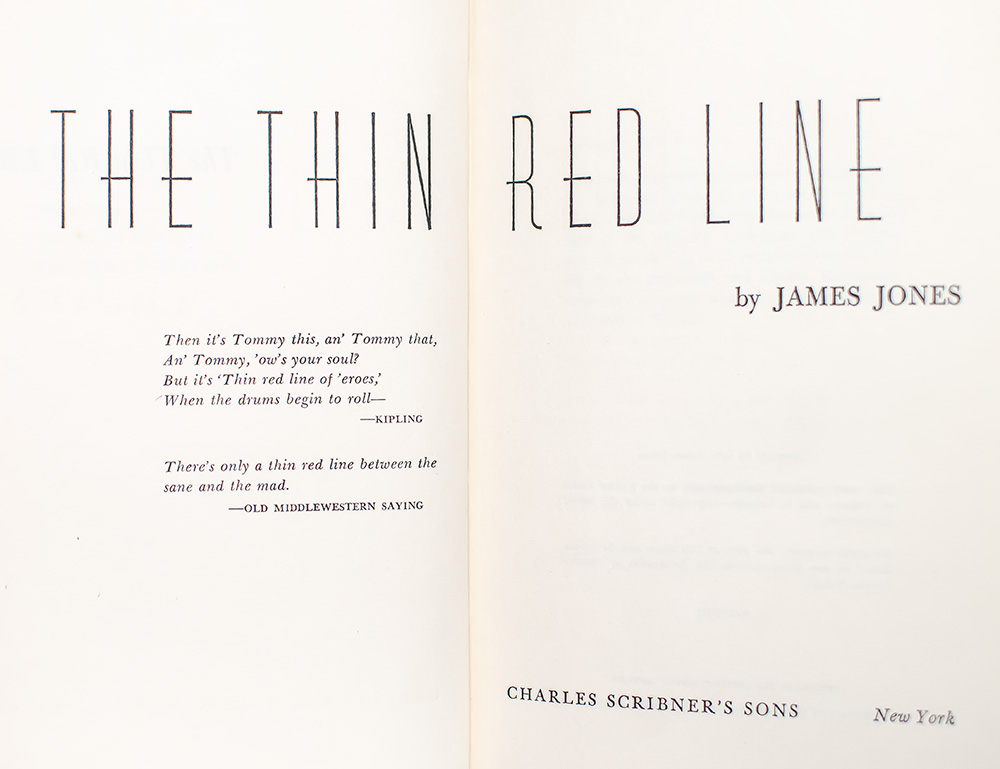 The Thin Red Line.