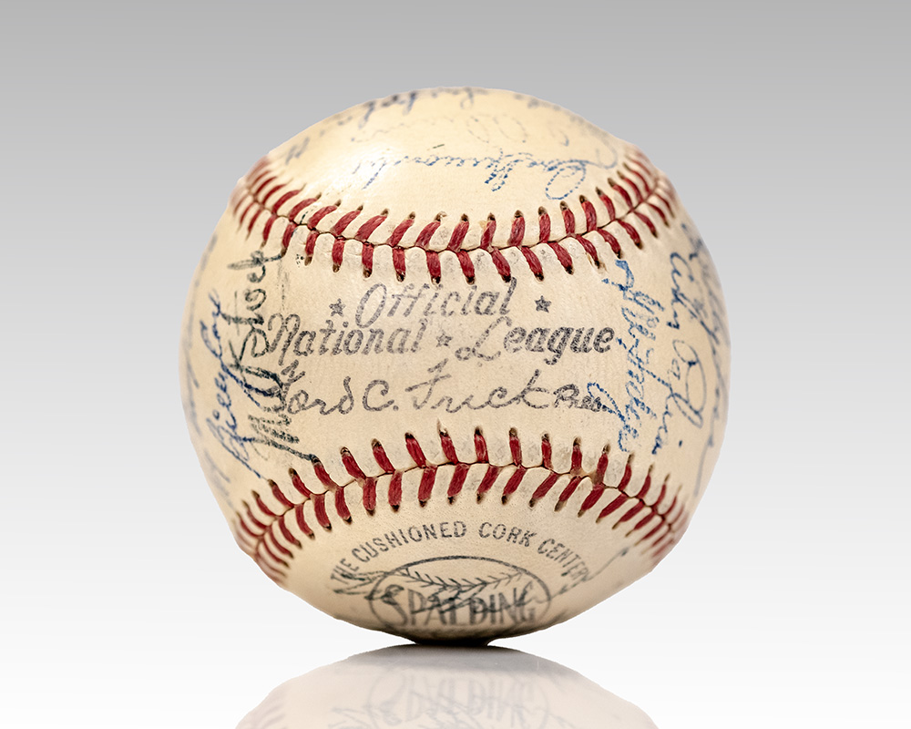 1950 Jackie Robinson and Brooklyn Dodgers Team Signed Baseball.