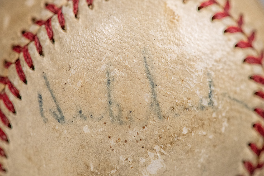 Jackie Robinson, Duke Snider, and Clyde King Signed Baseball.