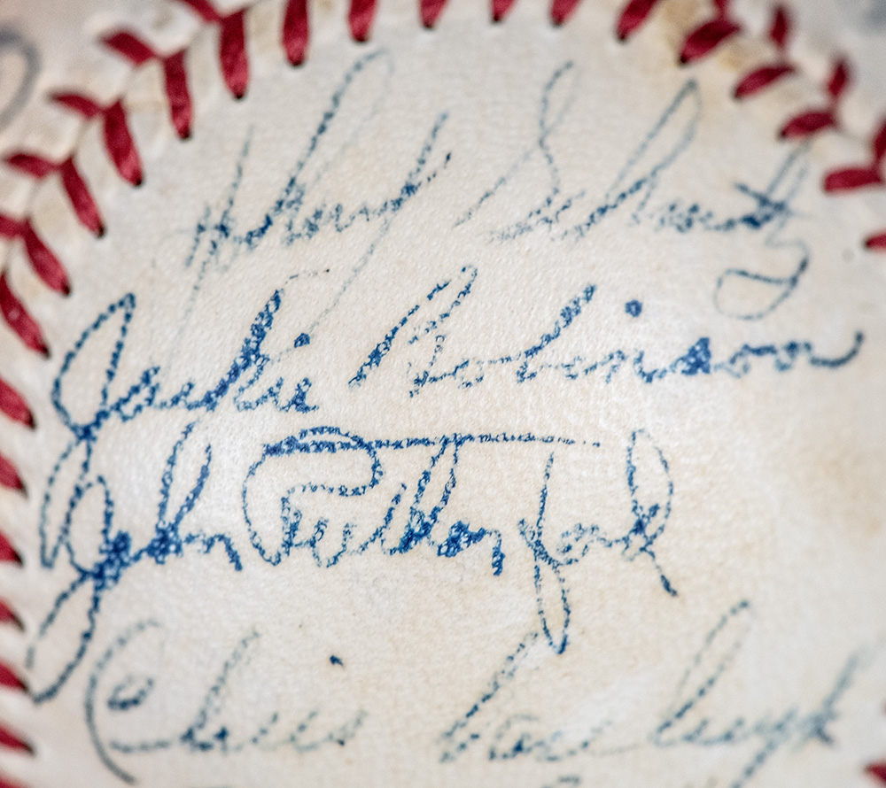 1952 Jackie Robinson and Brooklyn Dodgers Team Signed Baseball.