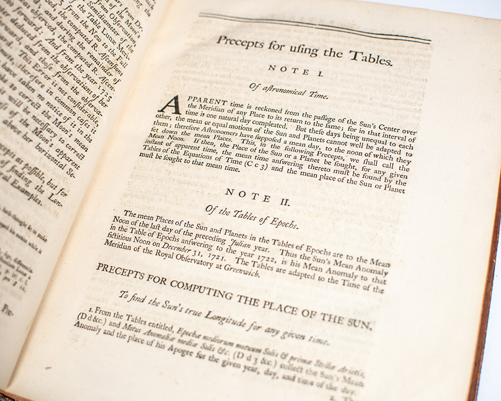 Astronomical Tables with Precepts both in English and Latin for Computing the Places of the Sun, Moon, Planets, and Comets.