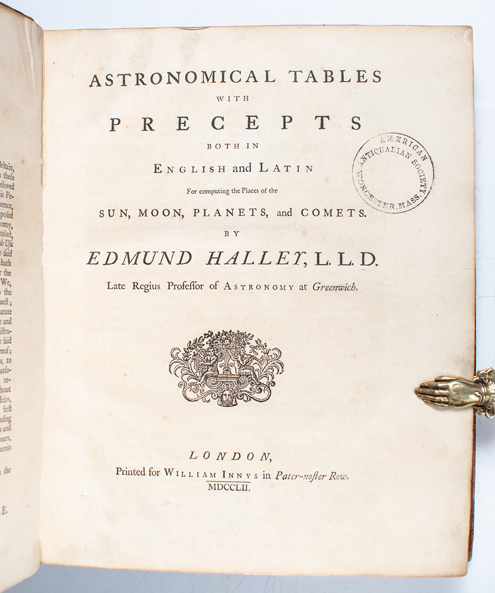 Astronomical Tables with Precepts both in English and Latin for Computing the Places of the Sun, Moon, Planets, and Comets.