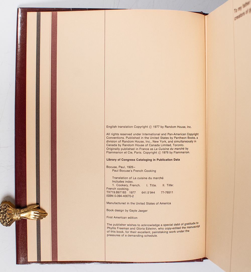 Paul Bocuse's French Cooking.