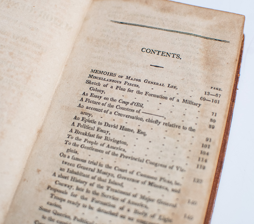 The Life and Memoirs of the Late Major General Lee, Second in Command to General Washington, During the American Revolution, To Which Are Added, His Political and Military Essays.