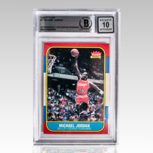 Michael Jordan Signed 1986-87 Fleer Rookie Card.
