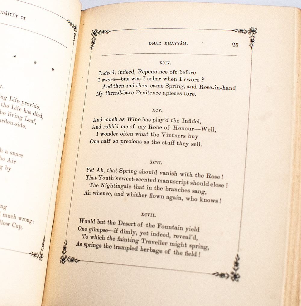 The Rubaiyat of Omar Khayyám; and the Salámán and Ábsál of Jámí; Rendered Into English Verse.