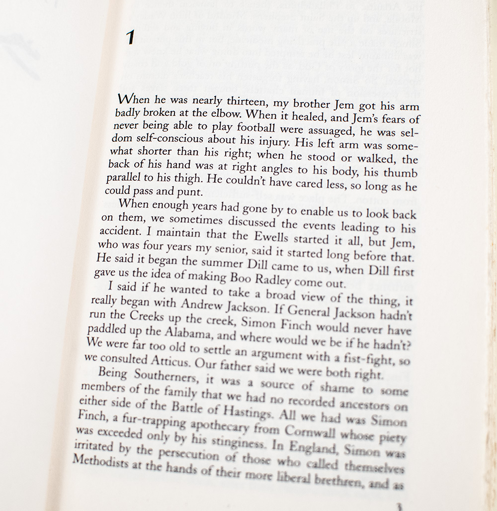 To Kill a Mockingbird.