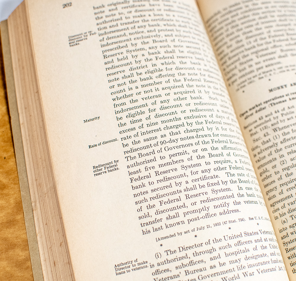 The Federal Reserve Act as Amended to October 1, 1935.