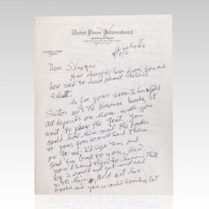 Lucien Carr Autograph Letter Signed to Helen Weaver.