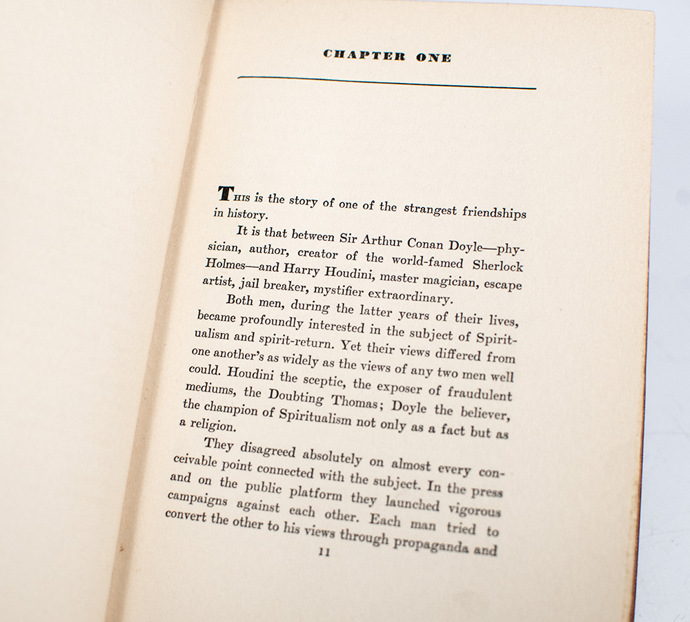 Houdini and Conan Doyle.