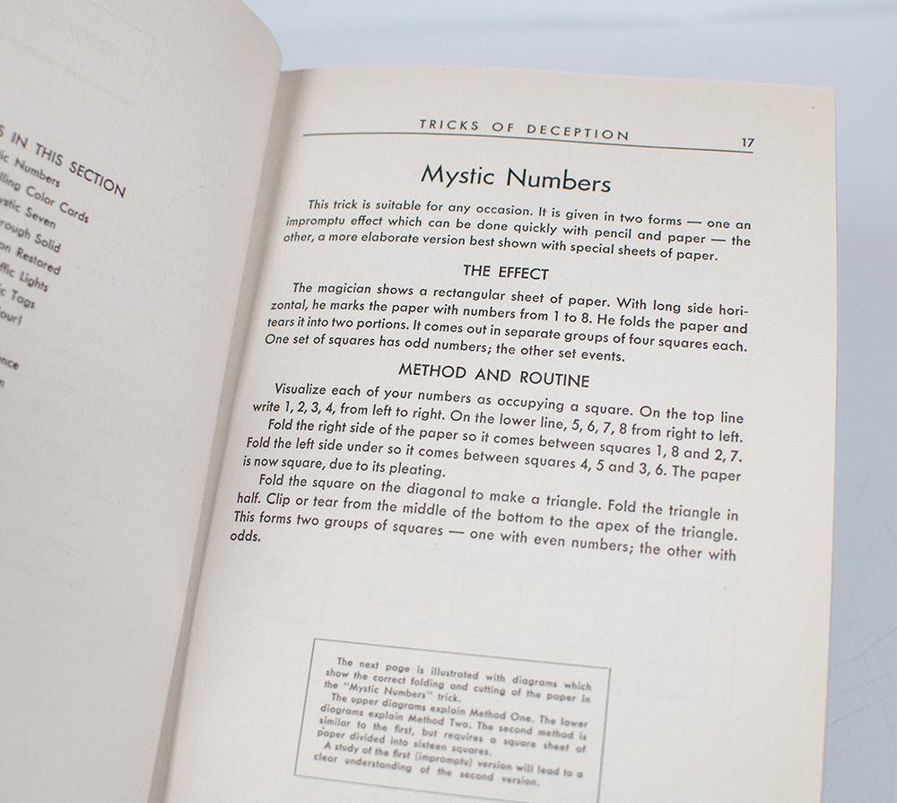Magician's Manual: Tricks of Magic and Mystification.
