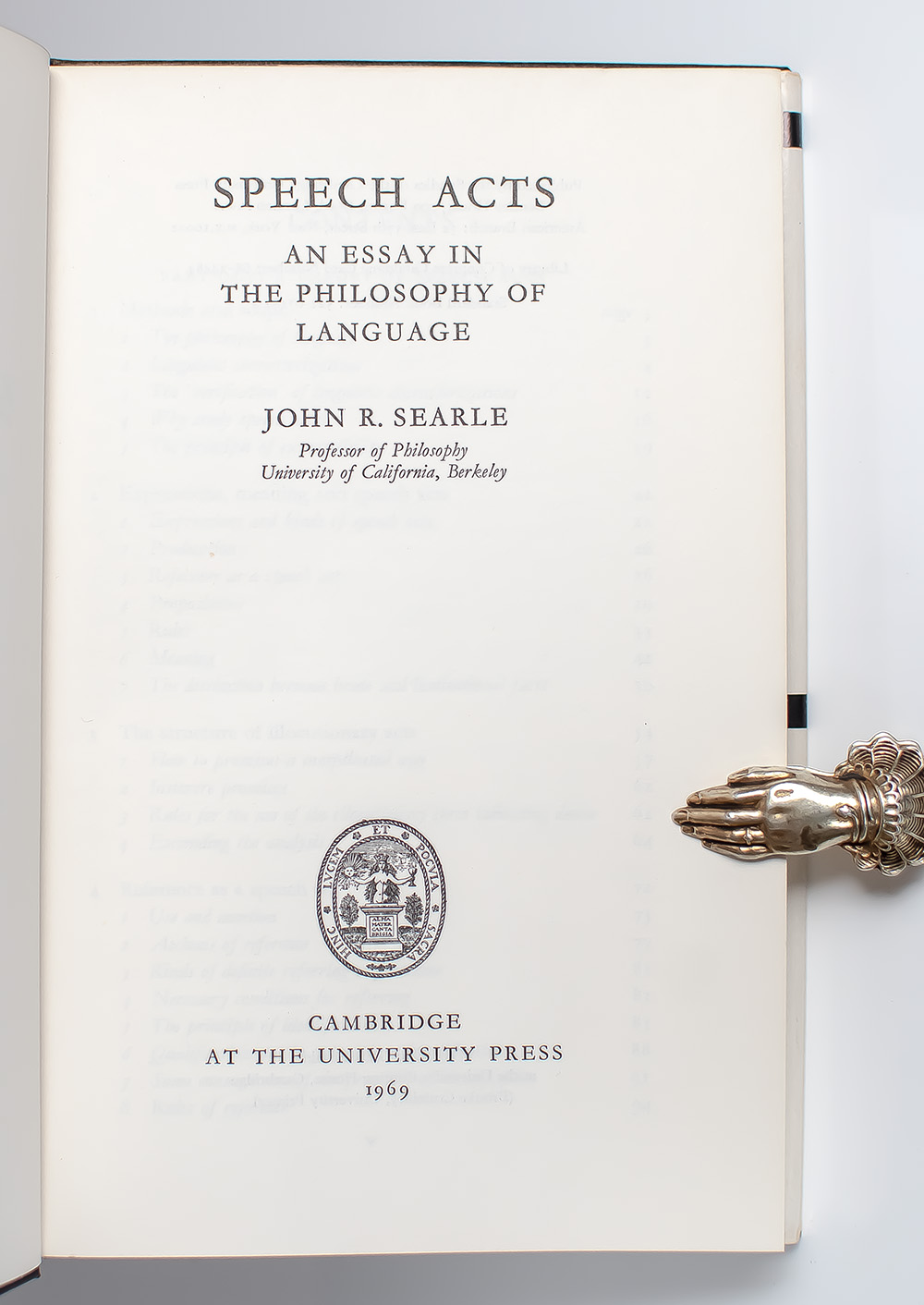 Speech Acts: An Essay in the Philosophy of Language.