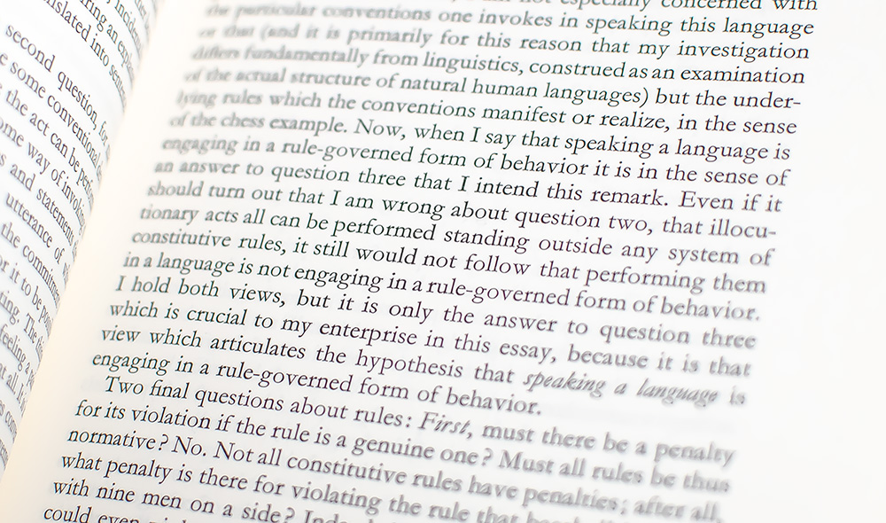 Speech Acts: An Essay in the Philosophy of Language.