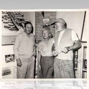 Ernest Hemingway Signed Photograph. [with] Mary Hemingway Typed Letter Signed.