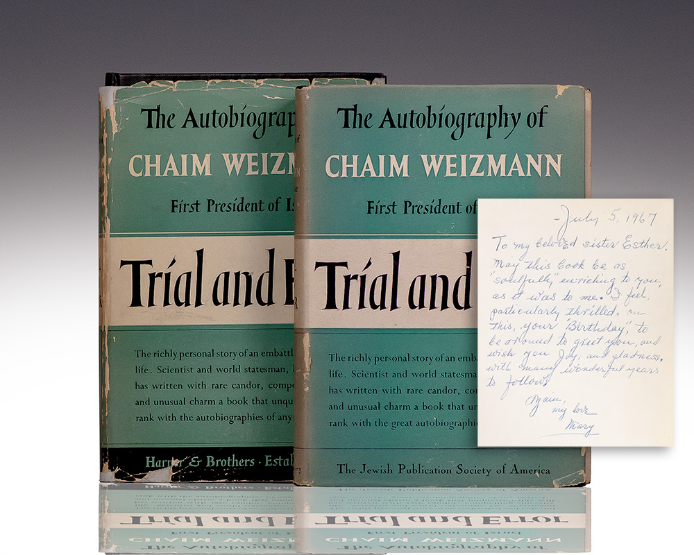 Trial and Error: The Autobiography of Chaim Weizmann.