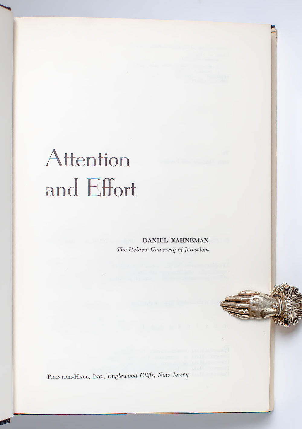 Attention and Effort.