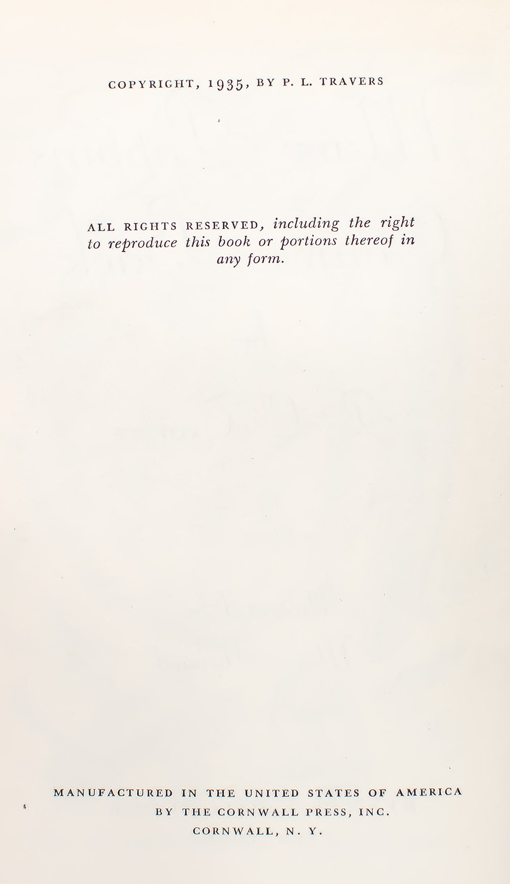 Mary Poppins Comes Back.