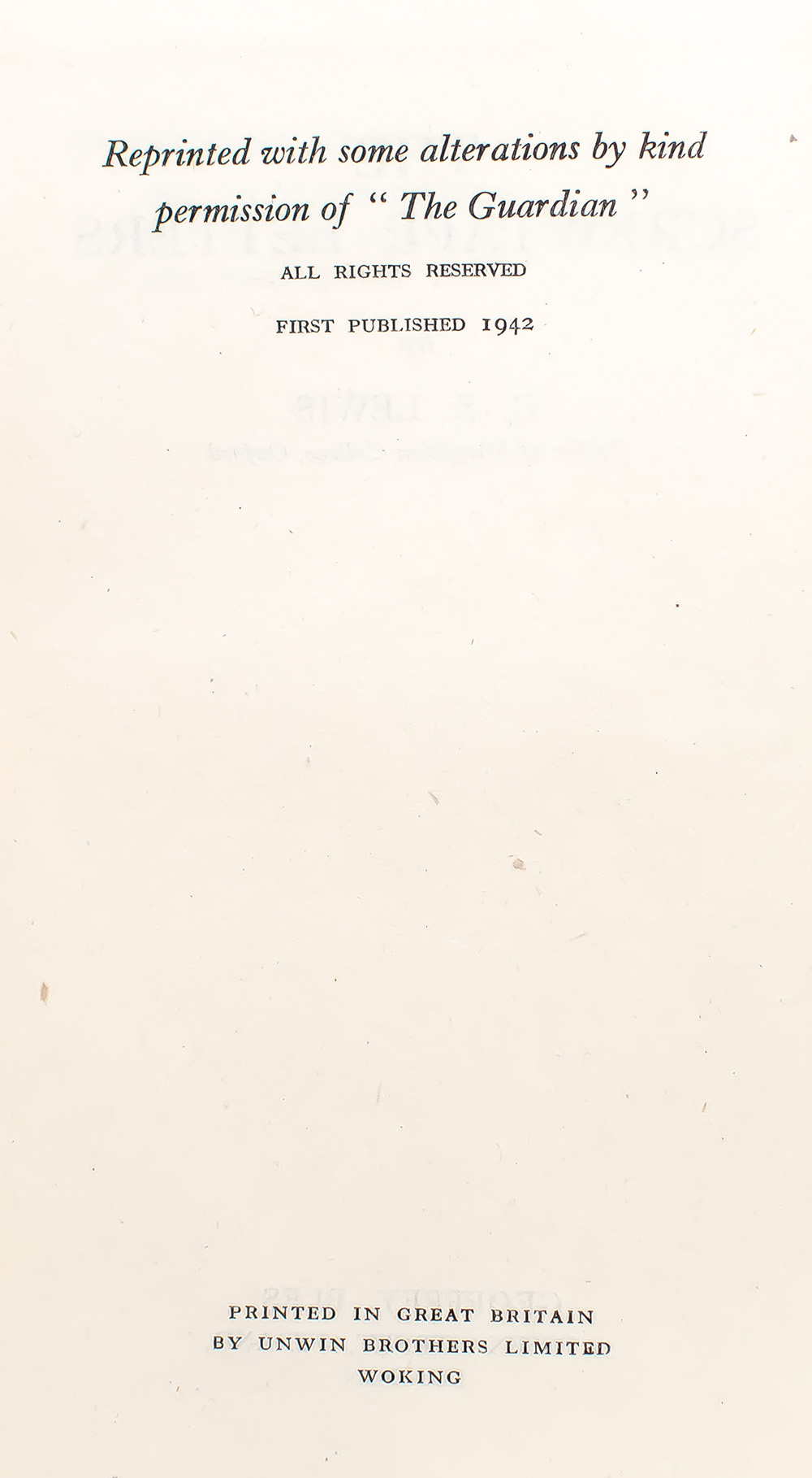 The Screwtape Letters.