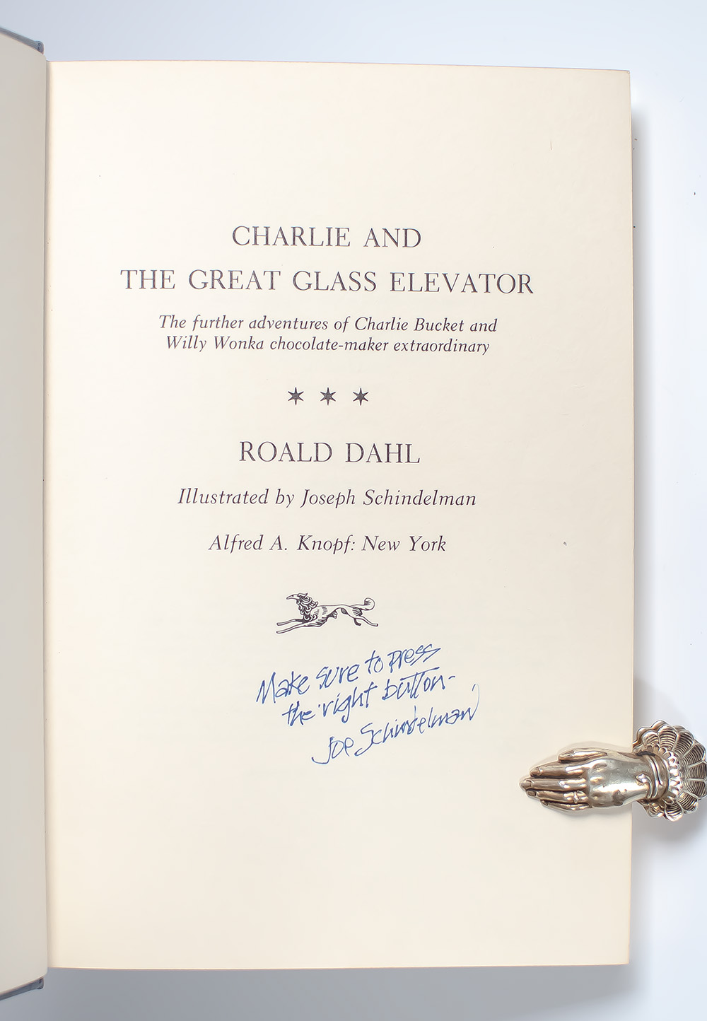 Charlie and the Great Glass Elevator.