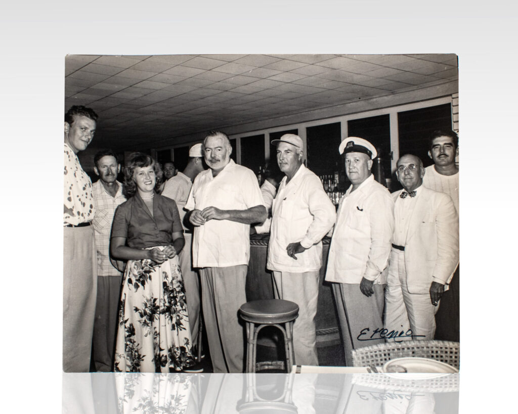Ernest Hemingway and Taylor Williams Photograph. [with] Ernest Hemingway and Mary Hemingway Photograph.