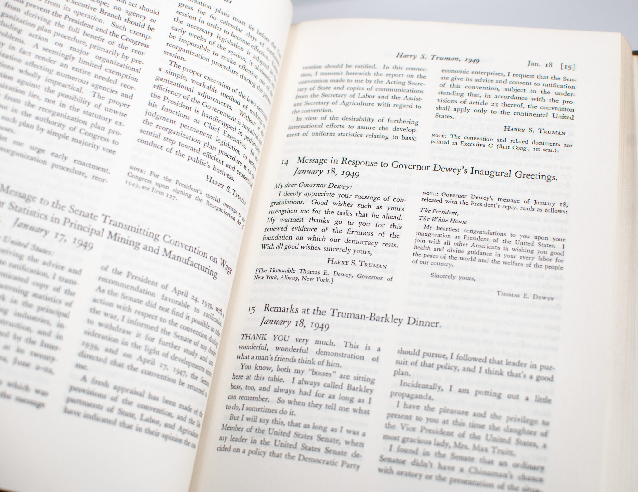 Public Papers of the Presidents of the United States: Harry S. Truman 1945-1953 Volumes I - VIII Containing the Public Messages, Speeches, and Statements of the Presidents.