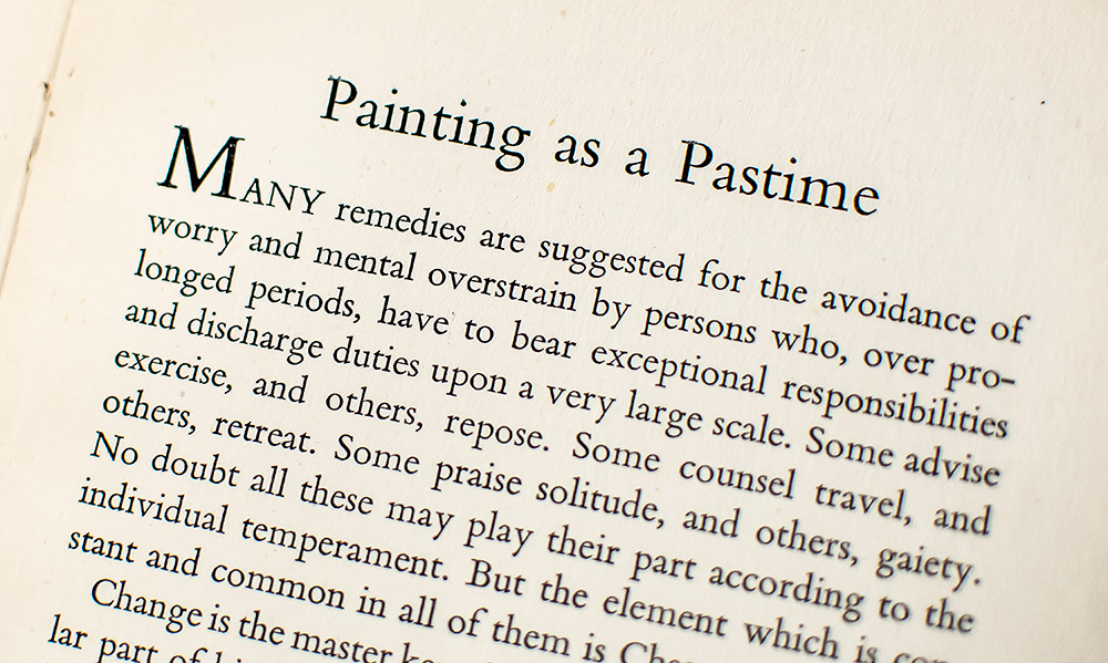 Painting As A Pastime.