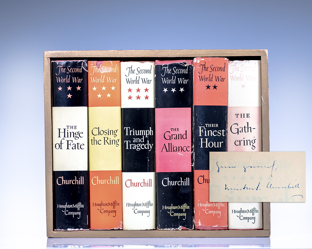 The Second World War: The Gathering Storm; Their Finest Hour; The Grand Alliance; The Hinge of Fate; Closing the Ring; Triumph and Tragedy.