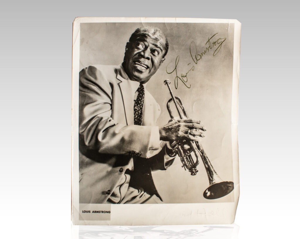 Louis Armstrong Signed Photograph.