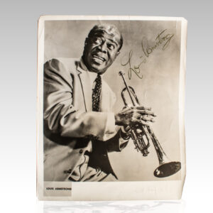 Louis Armstrong Signed Photograph.