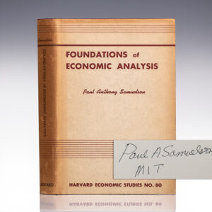 Foundation of Economic Analysis